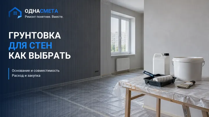 Обложка статьи «Как выбрать грунтовку для стен: виды и расход»