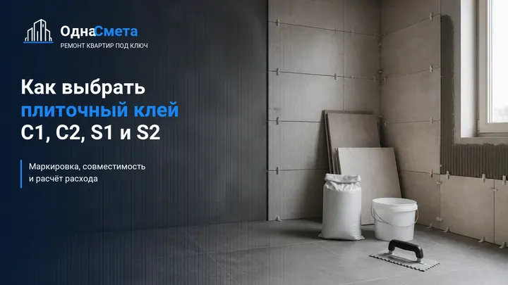 Обложка статьи «Как выбрать плиточный клей: классы C0, C1, C2, S1 и S2»