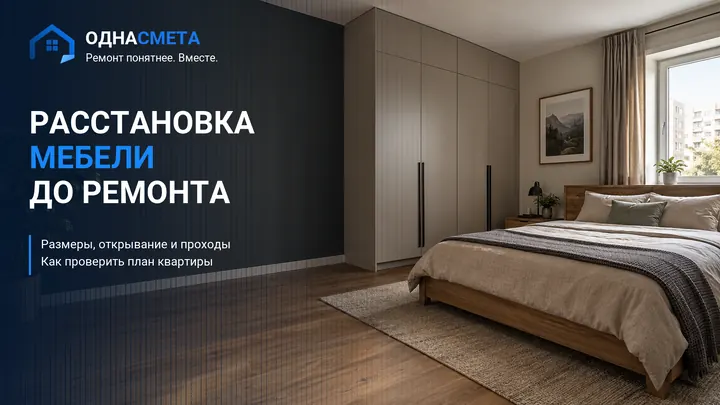 Обложка статьи «Расстановка мебели до ремонта: как проверить план квартиры»